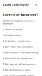 Mobile Screenshot of learngoodenglish.com